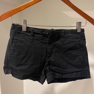 Comfy American Eagle Mini Black Cargo Shorts